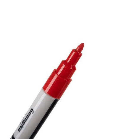 Set 12 Markere Acrilice idealSTORE, Dimesiuni 13, 5 x 1 cm, NON-TOXIC, Fara Miros, Uscare Rapida, Varf de Nylon, Extrafin de 0, 7 mm, Include 12 culori, Utilizati pe diverse suprafete, Roci, Metal, Ceramica, Lemn, Plastic, Panza, Tesatura, Hartie, Argila