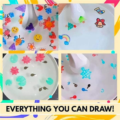 Set 12 Markere Acrilice idealSTORE, Dimesiuni 13, 5 x 1 cm, NON-TOXIC, Fara Miros, Uscare Rapida, Varf de Nylon, Extrafin de 0, 7 mm, Include 12 culori, Utilizati pe diverse suprafete, Roci, Metal, Ceramica, Lemn, Plastic, Panza, Tesatura, Hartie, Argila