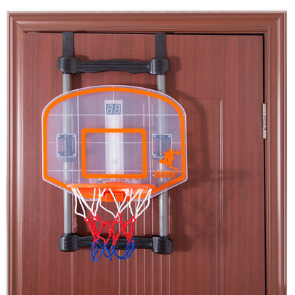 Cos de Baschet idealSTORE, Super Basketball Dimensiuni 65 x 43 x 32 cm, Include o tabla de marcaj cu numarul loviturilor, O minge, Carlige pentru atasarea cosului, si o pompa cu ac, Ajuta la rabdarea si precizia copilului