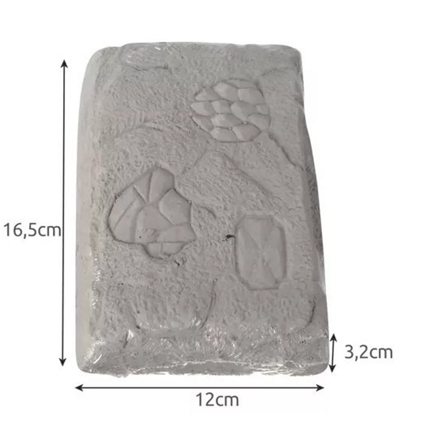 Set Arheologic idealSTORE de Sapaturi pentru Copii, Dimensiuni 16,5 x 12 x 3,2 cm, Include Roca de gips, Dalta, Ciocan, Perie de curatat, Pietre, Diamante, Dezvolta imaginatia si Precizia