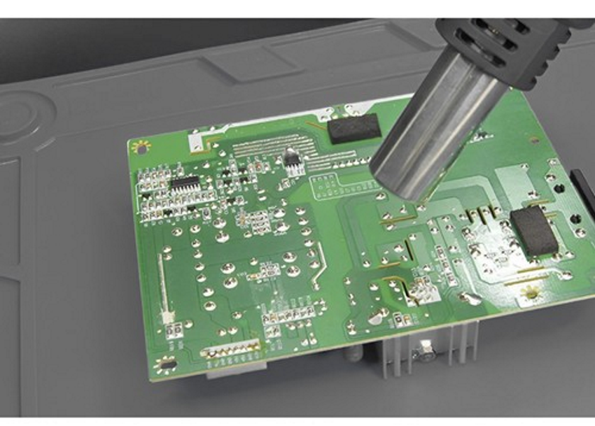 Covoras Multifunctional idealSTORE Anti-Static din Silicon, Dimensiuni 45 x 30 cm, Include 4 Buzunare Magnetice, Linii de Marcare si Masurare, Ideal pentru Reparatii Electronice, Service GSM, Rezistent la Temperaturi Ridicate