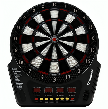 Dart Electronic idealSTORE Dimensiuni 43 x 51,5 cm, DISPLAYS LCD, Include 6 sageti cu 24 de varfuri de rezerva, Disponibile pana la 423 de combinatii de jocuri, Numar jucatori maxim 16 persoane, Dezvolta abilitatile manuale si Dexteritatea
