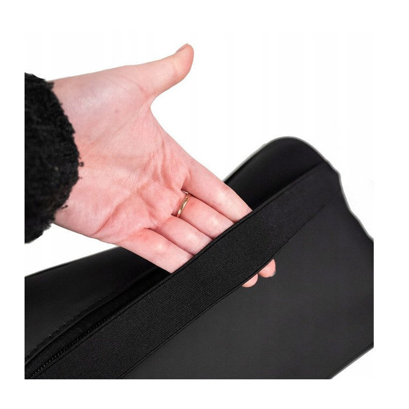 Perna de Masaj Electrica Profesionala idealSTORE, Echipata cu 2 Capete cu cate 2 Mingi de Masaj, Piele Ecologica de Inalta Calitate si Micro Plasa, 2 Moduri de Operare, Functie de Incalzire, 2 Surse de Alimentare, Echipat cu Curea pentru Fixare