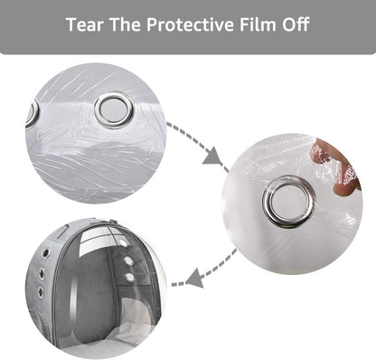 Rucsac idealSTORE Pentru Transport Animale Talie Mica, Dimensiuni 41 x 35 x 24 cm, 9 Orificii Mari de Ventilatie, Impermeabil, Geam Transparent, Maner si Curele pentru Transport, Durabil si Usor de Curatat, Sarcina 10 Kg