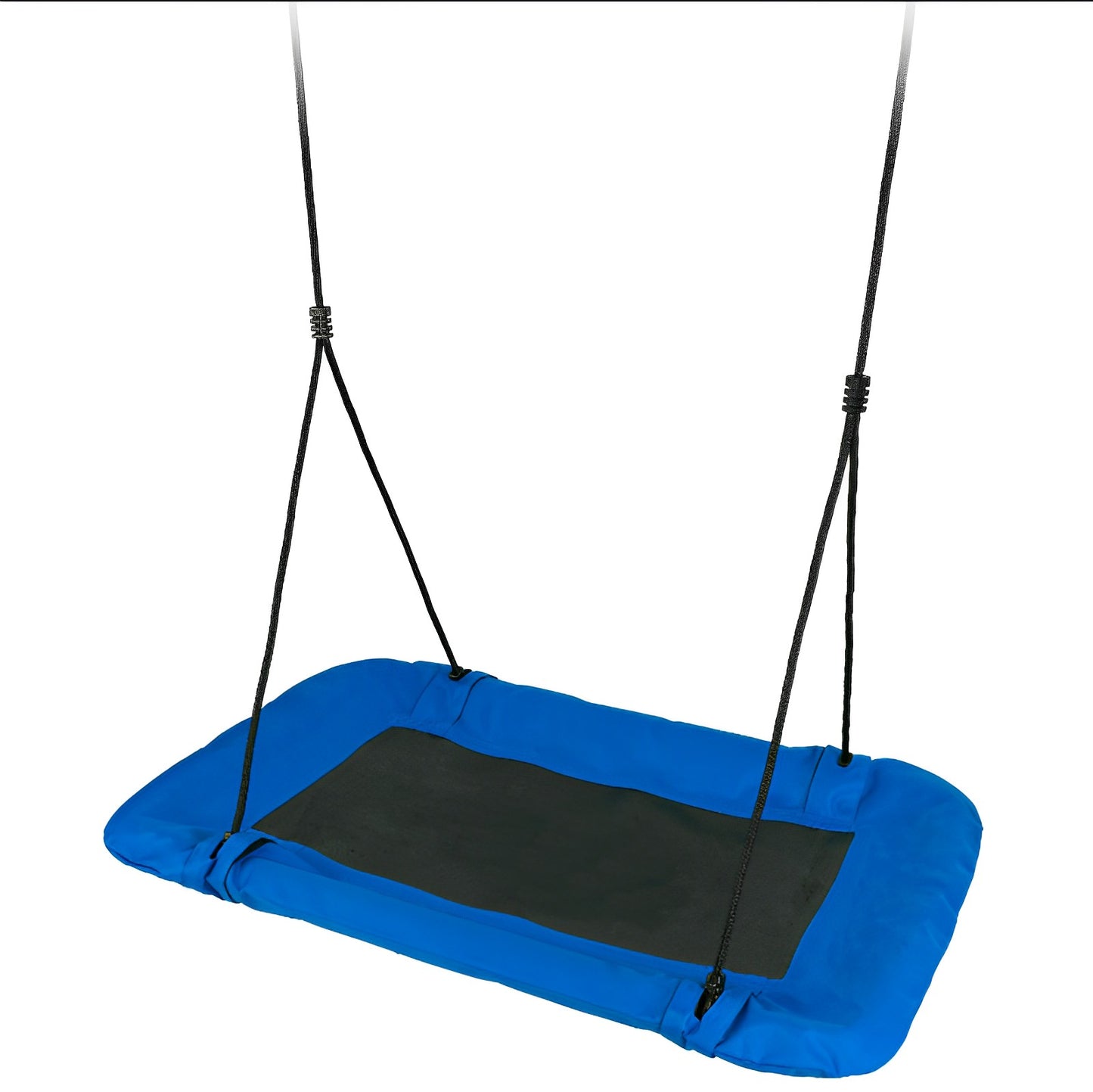 Leagan tip cuib pentru copii dreptunghiular XXL 110 x 70 cm 150 kg Neo-Sport Albastru