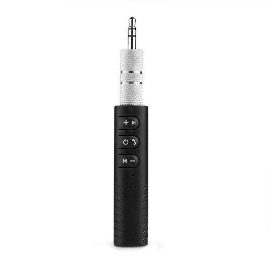 Kit idealSTORE receptor bluetooth handsfree auto si audio cu mufa jack, Suporta A2DP stereo, Distanta 10 m