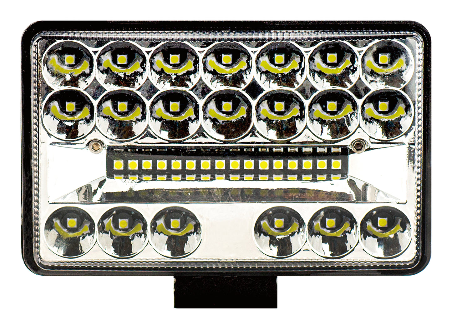 Proiector LED cu 2 faze idealSTORE, Dimensiuni 136 x 88 x 35 mm, Tensiune 12-24 V, Putere 27 W, Lumeni 4860 LM, Lumina ALBA, 6000K