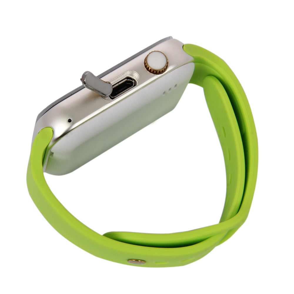 Ceas Smartwatch cu Telefon Sport A10, Model 2018, Modul Apelare prin BlueTooth, Notificari Apeluri si Mesaje, Inregistrare Voce, Camera 1,3 Mpx, Antizgarieturi, Facebook, Whatsapp, Bratara Silicon Sport, Culoare Verde