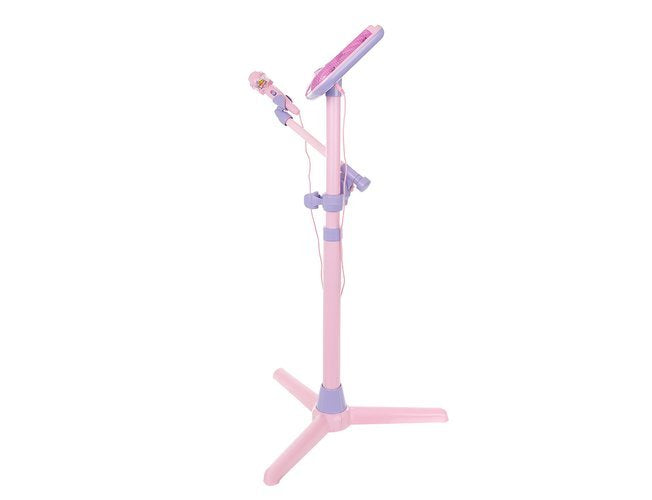 Set idealStore Karaoke, conectare la telefon sau MP3, melodii memorate, volum control, trepied reglabil, efecte sonore si de iluminare