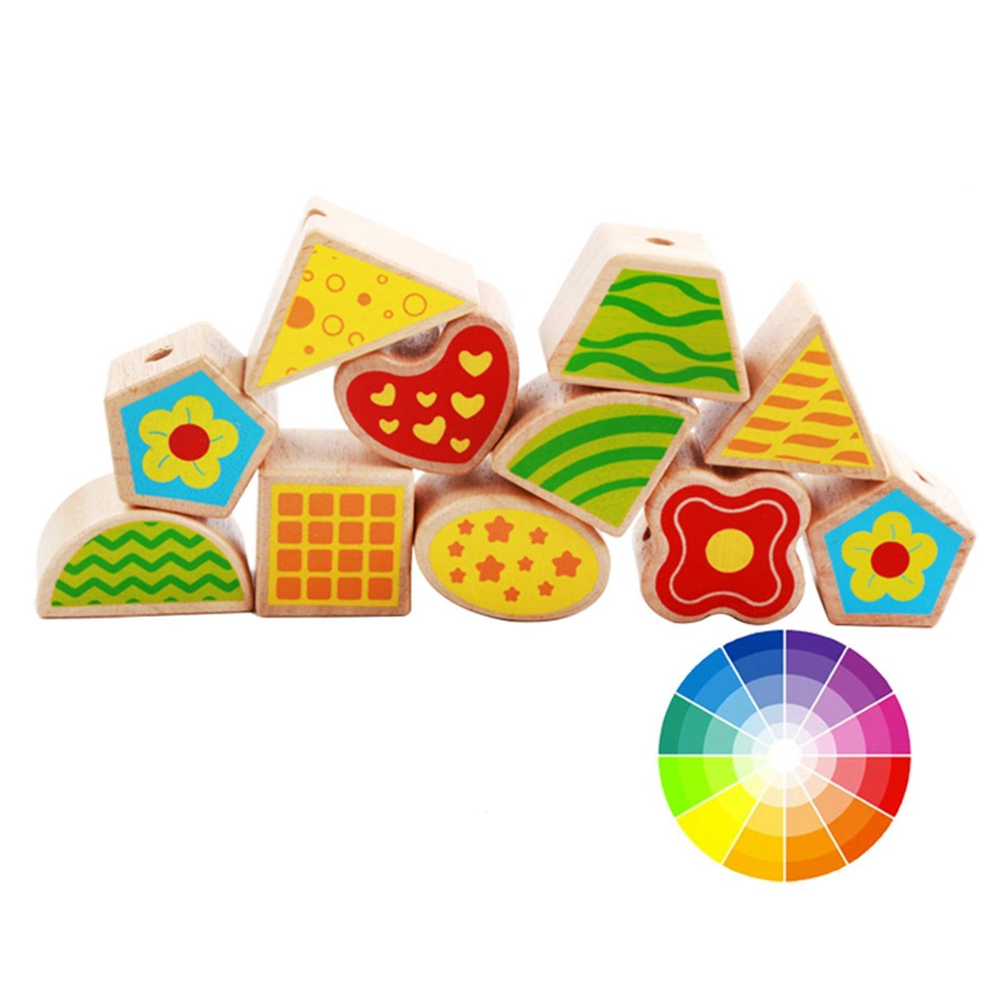 Cub Educativ din Lemn IDL, Junior Mix, Accesorizat cu diverse elemente interactive ce incurajeaza Dezvoltarea abilitatilor motorii si manuale, Ajuta la coordonarea mana-ochi si stimuleaza imaginatia copilului, Design calitativ si fara muchii ascutite