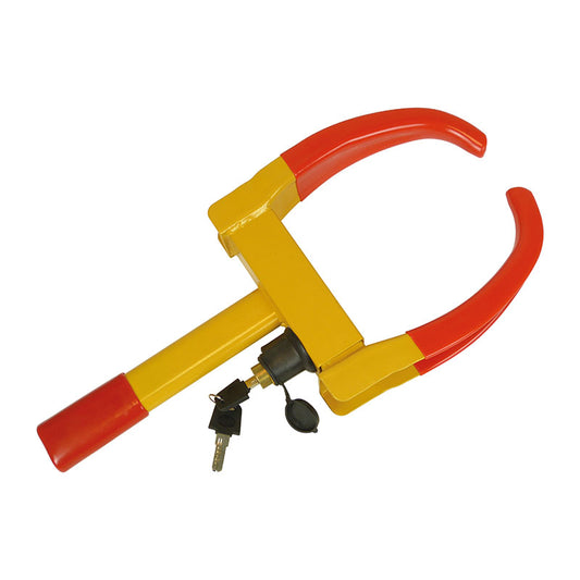 Antifurt roata remorca idealSTORE, Blocaj cu cheie, Roti cu latimea maxima de 275mm, Usor de instalat