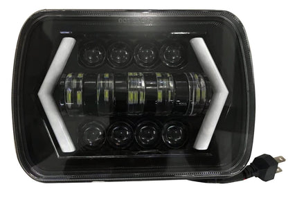 Proiector LED idealStore 39W DRL, 2 faze 12V, Functie de Semnalizare SPT313H4D, Mufa H4, 200x140x70 mm