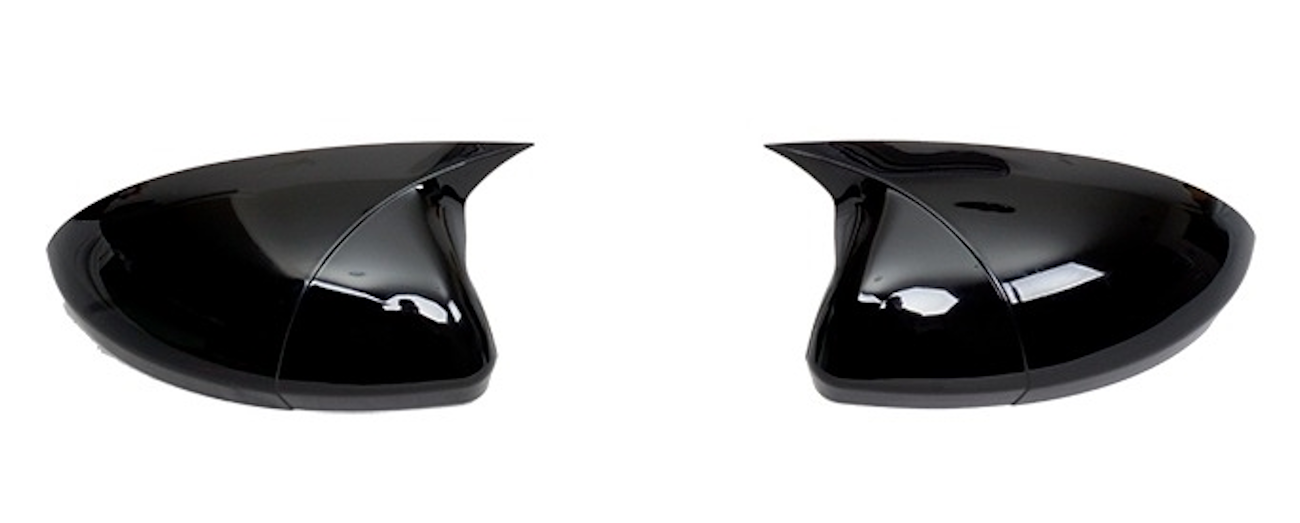 Set 2 Capace Oglinzi tip BATMAN idealSTORE pentru Peugeot 308 2007-2013, culoare Piano Black - Negru Lucios, Montaj Usor, Rezistent UV, Material Premium