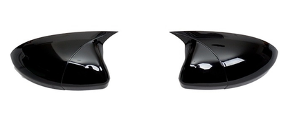 Set 2 Capace Oglinzi tip BATMAN idealSTORE pentru Peugeot 308 2014-2021, culoare Piano Black - Negru Lucios, Montaj Usor, Rezistent UV, Material Premium