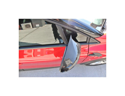 Set 2 Capace Oglinzi tip BATMAN idealSTORE pentru Renault Captur 2020->, culoare Piano Black - Negru Lucios, Montaj Usor, Rezistent UV, Material Premium