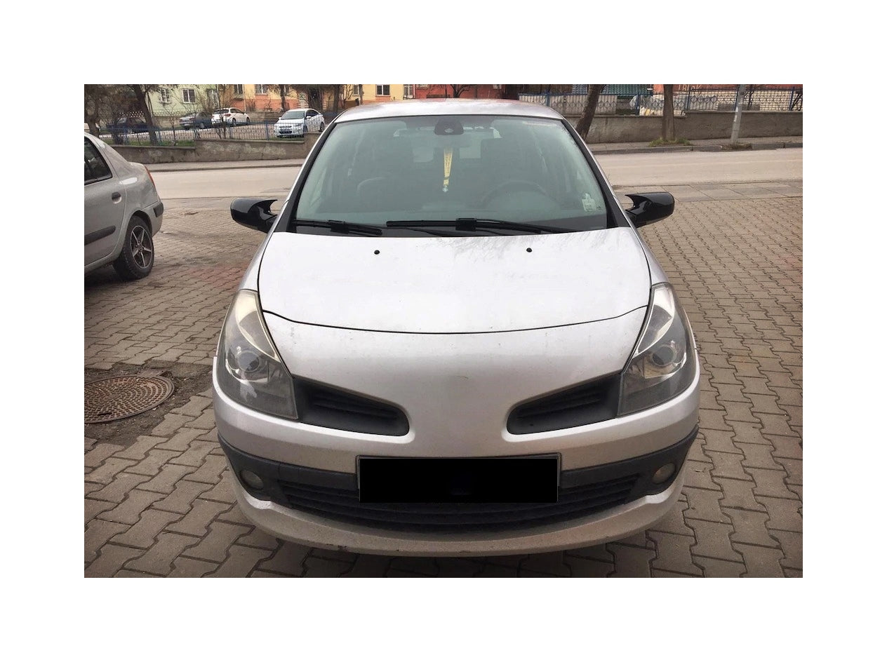 Set 2 Capace Oglinzi tip BATMAN idealSTORE pentru Renault Clio III 2006-2009, culoare Piano Black - Negru Lucios, Montaj Usor, Rezistent UV, Material Premium