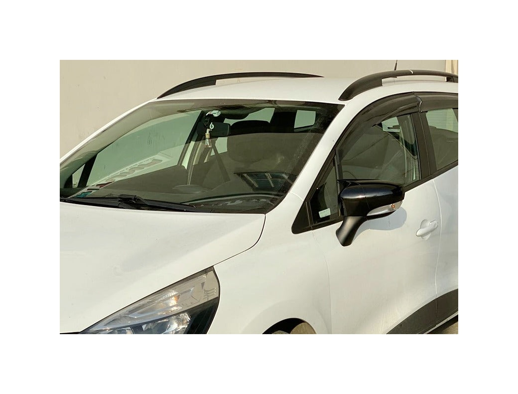 Set 2 Capace Oglinzi tip BATMAN idealSTORE pentru Renault Clio 2012-2019, culoare Piano Black - Negru Lucios, Montaj Usor, Rezistent UV, Material Premium