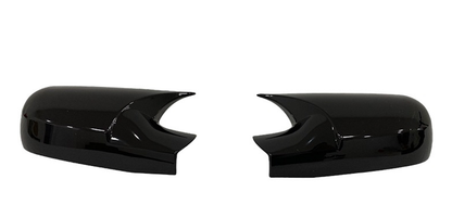 Set 2 Capace Oglinzi tip BATMAN idealSTORE pentru Renault Clio 2012-2019, culoare Piano Black - Negru Lucios, Montaj Usor, Rezistent UV, Material Premium