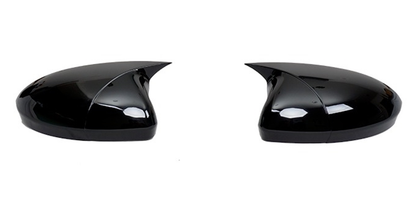 Set 2 Capace Oglinzi tip BATMAN idealSTORE pentru Renault Clio V 2019->, culoare Piano Black - Negru Lucios, Montaj Usor, Rezistent UV, Material Premium