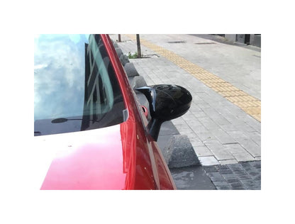 Set 2 Capace Oglinzi tip BATMAN idealSTORE pentru Renault Clio V 2019->, culoare Piano Black - Negru Lucios, Montaj Usor, Rezistent UV, Material Premium