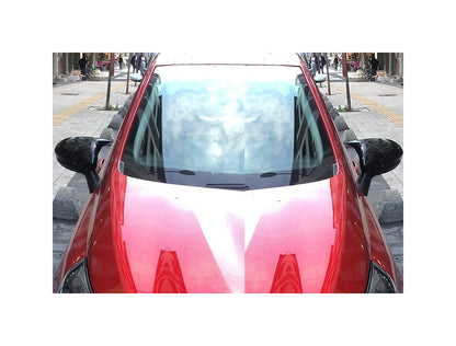 Set 2 Capace Oglinzi tip BATMAN idealSTORE pentru Renault Clio V 2019->, culoare Piano Black - Negru Lucios, Montaj Usor, Rezistent UV, Material Premium