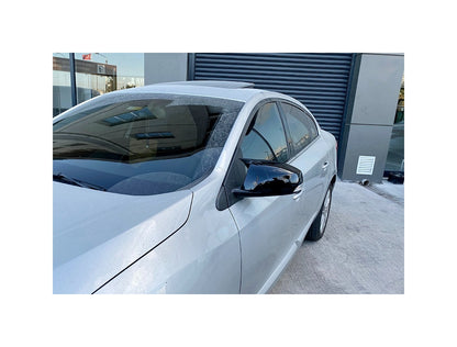 Set 2 Capace Oglinzi tip BATMAN idealSTORE pentru Renault Fluence 2009-2016, culoare Piano Black - Negru Lucios, Montaj Usor, Rezistent UV, Material Premium