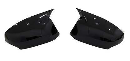 Set 2 Capace Oglinzi tip BATMAN idealSTORE pentru Renault Fluence 2009-2016, culoare Piano Black - Negru Lucios, Montaj Usor, Rezistent UV, Material Premium