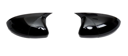 Set 2 Capace Oglinzi tip BATMAN idealSTORE pentru Renault Megane IV 2016->, culoare Piano Black - Negru Lucios, Montaj Usor, Rezistent UV, Material Premium