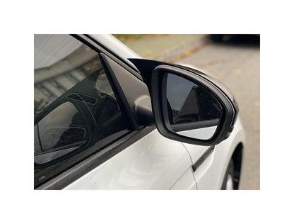 Set 2 Capace Oglinzi tip BATMAN idealSTORE pentru Renault Megane IV 2016->, culoare Piano Black - Negru Lucios, Montaj Usor, Rezistent UV, Material Premium