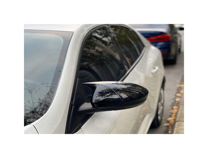 Set 2 Capace Oglinzi tip BATMAN idealSTORE pentru Renault Megane IV 2016->, culoare Piano Black - Negru Lucios, Montaj Usor, Rezistent UV, Material Premium