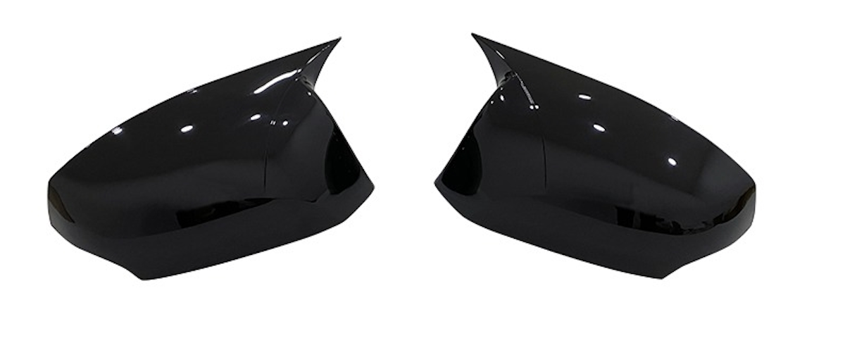 Set 2 Capace Oglinzi tip BATMAN idealSTORE pentru Renault Megane III 2008-2016, culoare Piano Black - Negru Lucios, Montaj Usor, Rezistent UV, Material Premium