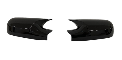 Set 2 Capace Oglinzi tip BATMAN idealSTORE pentru Renault Scenic II 2004-2009, culoare Piano Black - Negru Lucios, Montaj Usor, Rezistent UV, Material Premium