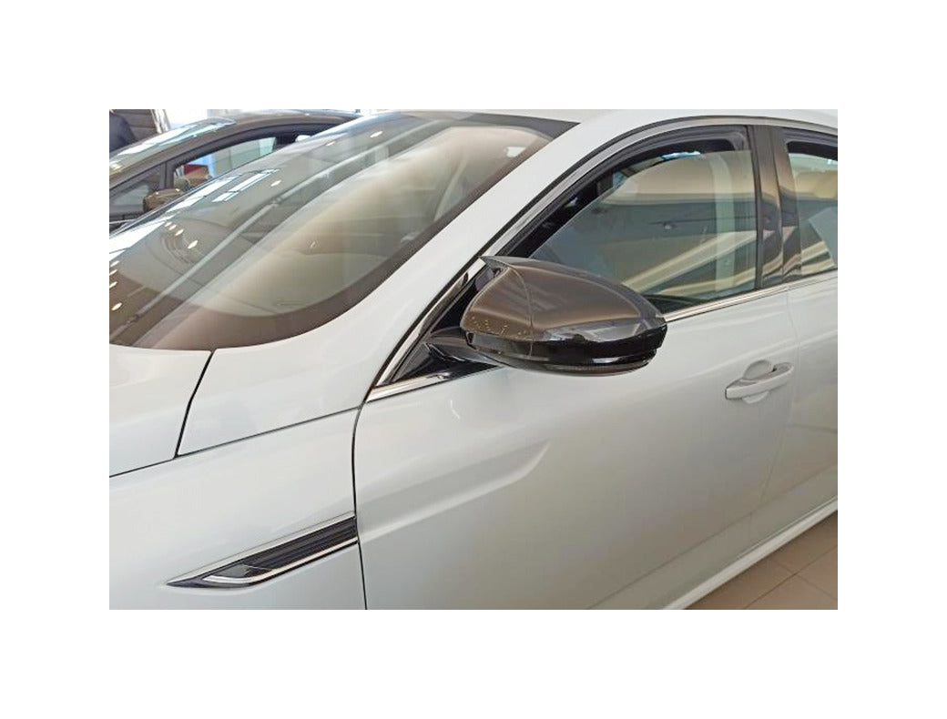 Set 2 Capace Oglinzi tip BATMAN idealSTORE pentru Renault Talisman 2015->, culoare Piano Black - Negru Lucios, Montaj Usor, Rezistent UV, Material Premium