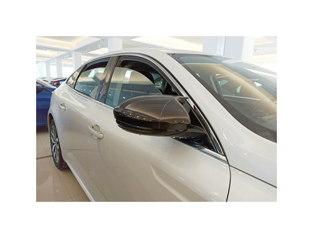 Set 2 Capace Oglinzi tip BATMAN idealSTORE pentru Renault Talisman 2015->, culoare Piano Black - Negru Lucios, Montaj Usor, Rezistent UV, Material Premium