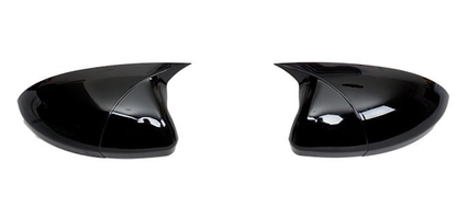 Set 2 Capace Oglinzi tip BATMAN idealSTORE pentru Renault Talisman 2015->, culoare Piano Black - Negru Lucios, Montaj Usor, Rezistent UV, Material Premium