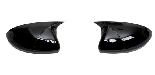 Set 2 Capace Oglinzi tip BATMAN idealSTORE pentru Renault Talisman 2015->, culoare Piano Black - Negru Lucios, Montaj Usor, Rezistent UV, Material Premium