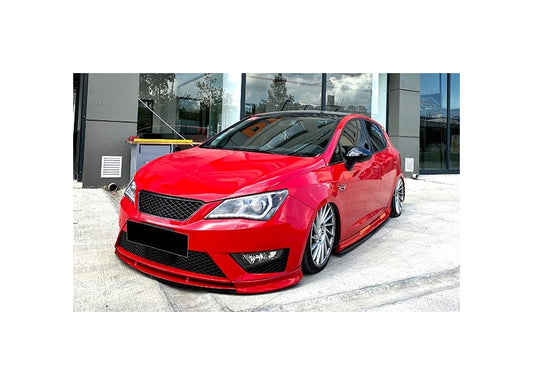 Set 2 Capace Oglinzi tip BATMAN idealSTORE pentru Seat Ibiza IV 2008-2017, culoare Piano Black - Negru Lucios, Montaj Usor, Rezistent UV, Material Premium