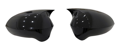 Set 2 Capace Oglinzi tip BATMAN idealSTORE pentru Seat Ibiza IV 2008-2017, culoare Piano Black - Negru Lucios, Montaj Usor, Rezistent UV, Material Premium