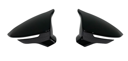 Set 2 Capace Oglinzi tip BATMAN idealSTORE pentru Seat Ibiza V 2017->, culoare Piano Black - Negru Lucios, Montaj Usor, Rezistent UV, Material Premium