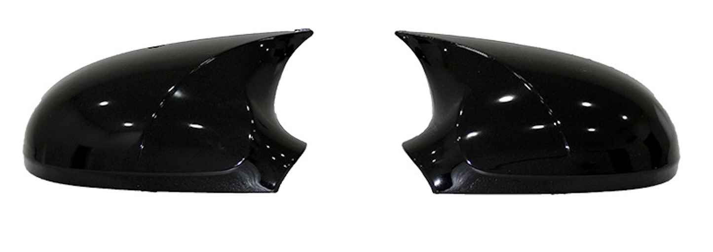 Set 2 Capace Oglinzi tip BATMAN idealSTORE pentru SKODA OCTAVIA II 2009-2013, culoare Piano Black - Negru Lucios, Montaj Usor, Rezistent UV, Material Premium