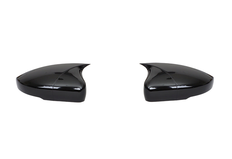 Set 2 Capace Oglinzi tip BATMAN idealSTORE pentru SKODA OCTAVIA 3 2013-2020, culoare Piano Black - Negru Lucios, Montaj Usor, Rezistent UV, Material Premium