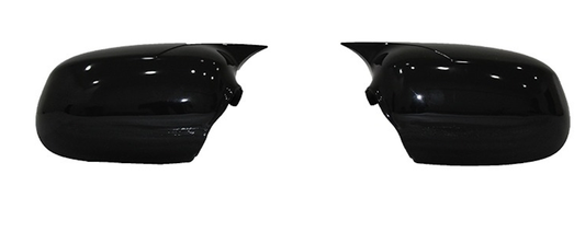 Set 2 Capace Oglinzi tip BATMAN idealSTORE pentru Opel Corsa C 2000-2006 si Mercedes GLK X204, culoare Piano Black - Negru Lucios, Montaj Usor, Rezistent UV, Material Premium