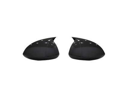 Set 2 Capace Oglinzi tip BATMAN idealSTORE pentru Opel Corsa D 2006-2014, culoare Piano Black - Negru Lucios, Montaj Usor, Rezistent UV, Material Premium