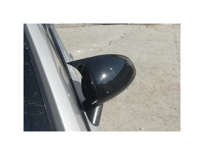 Set 2 Capace Oglinzi tip BATMAN idealSTORE pentru Opel Corsa D 2006-2014, culoare Piano Black - Negru Lucios, Montaj Usor, Rezistent UV, Material Premium