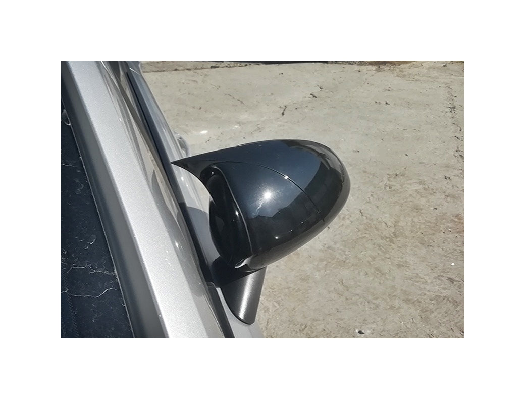 Set 2 Capace Oglinzi tip BATMAN idealSTORE pentru Opel Corsa E 2014-2019, culoare Piano Black - Negru Lucios, Montaj Usor, Rezistent UV, Material Premium