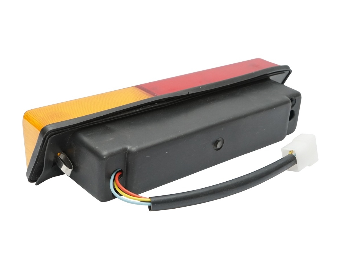 Set Lampi Spate 12V idealSTORE, Stop si Semnalizare Stanga / Dreapta 301x65x100mm, cu Cablaj, Echipata cu Becuri 12V