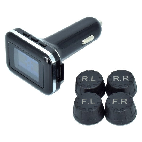 Sistem monitorizare presiune in pneuri IdealSTORE, Tensiune 12V, Alarma presiune minima 1.1 si maxima 3.5 bar, Alarma temperatura maxima 68C