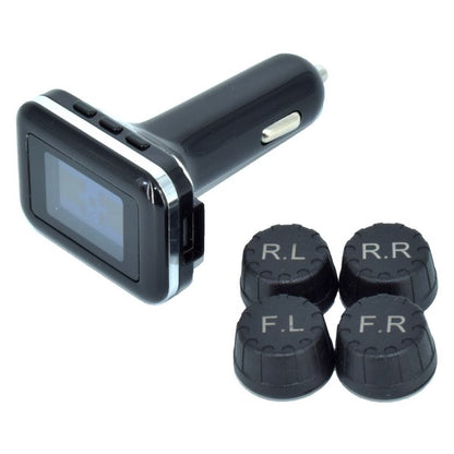 Sistem monitorizare presiune in pneuri IdealSTORE, Tensiune 12V, Alarma presiune minima 1.1 si maxima 3.5 bar, Alarma temperatura maxima 68C