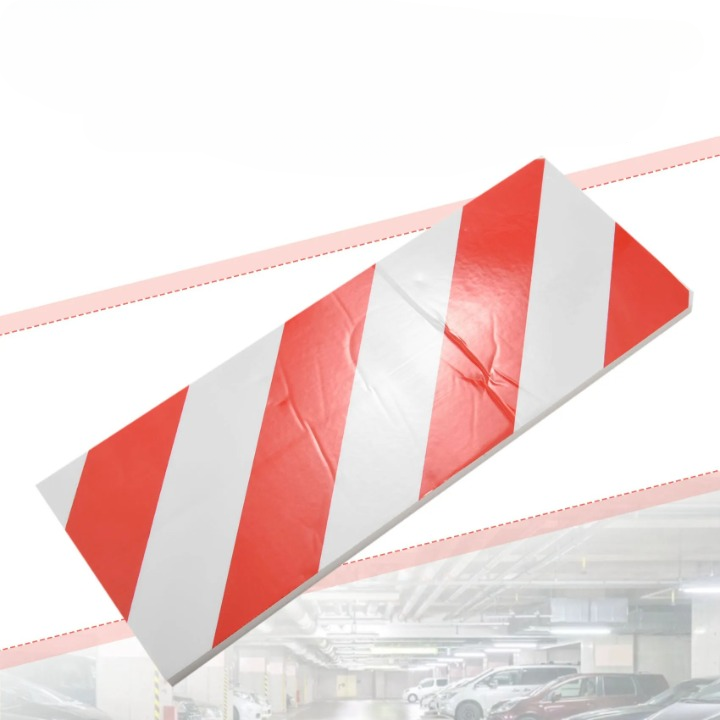 Coltar protectie Reflectorizant idealStore, din Spuma Moale, Utilizare in Garaj, Spatii de Parcare, are Rol de Ghidare si de Protejare, 16 x 38 cm