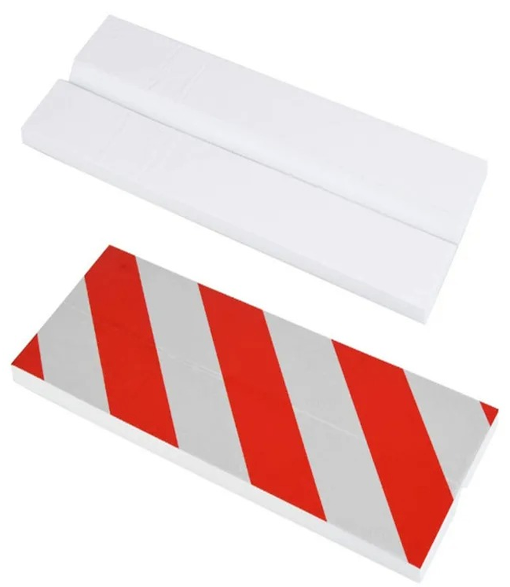 Coltar protectie Reflectorizant idealStore, din Spuma Moale, Utilizare in Garaj, Spatii de Parcare, are Rol de Ghidare si de Protejare, 16 x 38 cm